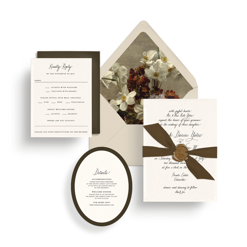 Invitation Suite (Mail-in Response) - Choose Your Colors