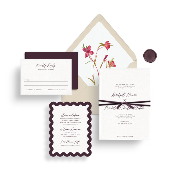 Invitation Suite (Mail-in Response) - Choose Your Colors
