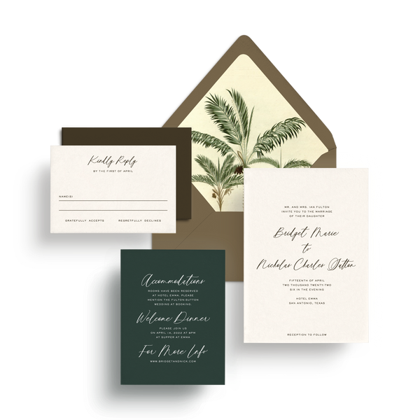 Invitation Suite (Mail-in Response) - Choose Your Colors
