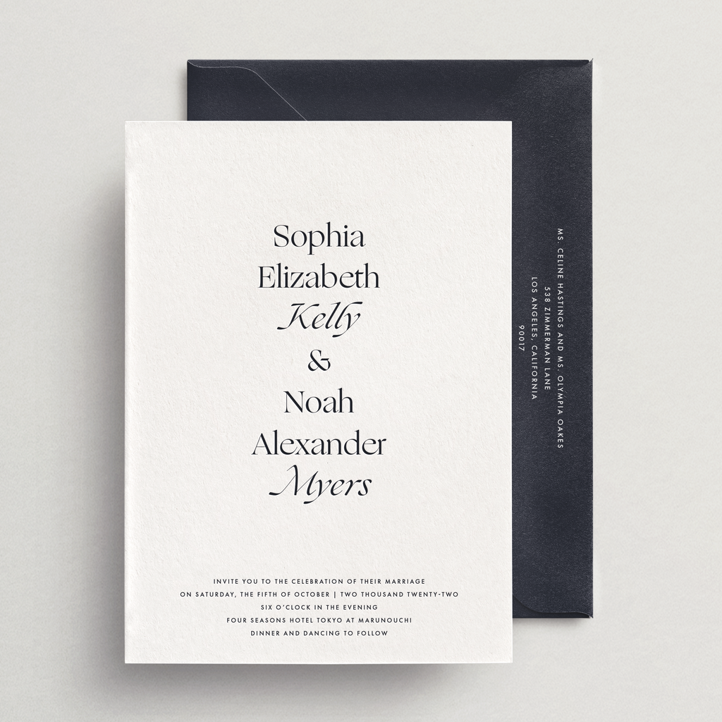 Invitation Card/Envelope - Capri Collection – Isidore & Augustine